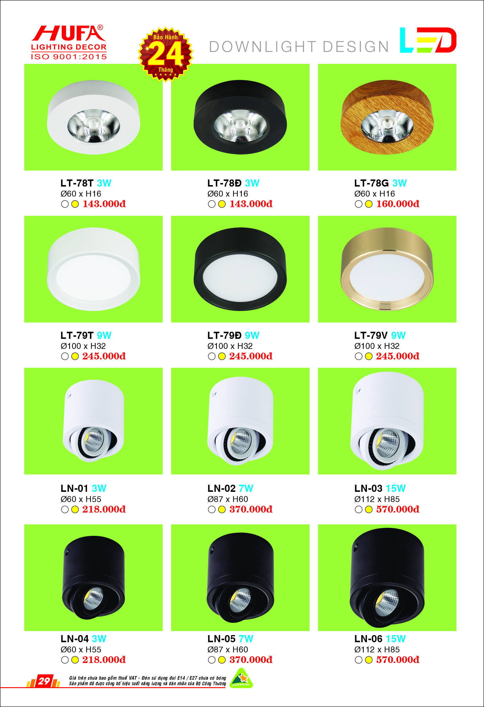den led lon downlight 3 - Đèn led lon Downlight Design ốp nổi den led lon downlight 3 - Đèn led lon Downlight Design ốp nổi