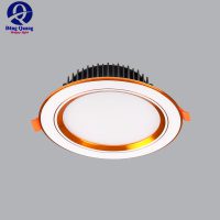 Đèn âm trần MPE 3 màu viền vàng 5W đến 12W
